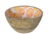 Decoschaal mangohout - 12.5x6cm - oranje