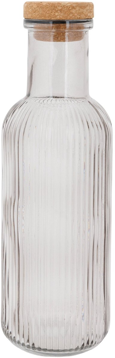 COSY&TRENDY Raya fles met kurk 1L- grijs