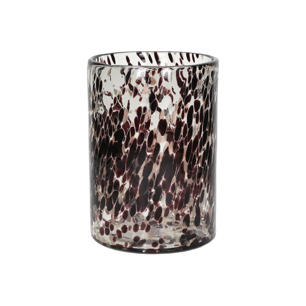 POMAX Treviso windlicht - 18x25,5cm - zwart