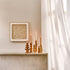 POMAX La Maree Basse muur deco hout - 60x3,5x60cm - beige