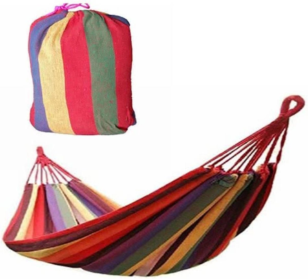 Hangmat compleet 200x100cm gestreept