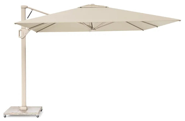 BEAUFORT Premium parasol 320x320cm- doek champagne- stok sandstone  excl. voet