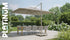 CHALLENGER T1 Premium parasol 4x3m - doek champagne/ sandstone excl. voet