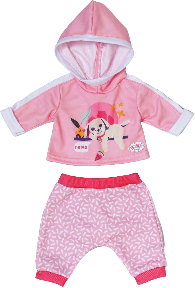ZAPF BABY born - Joggingpak roze 43cm
