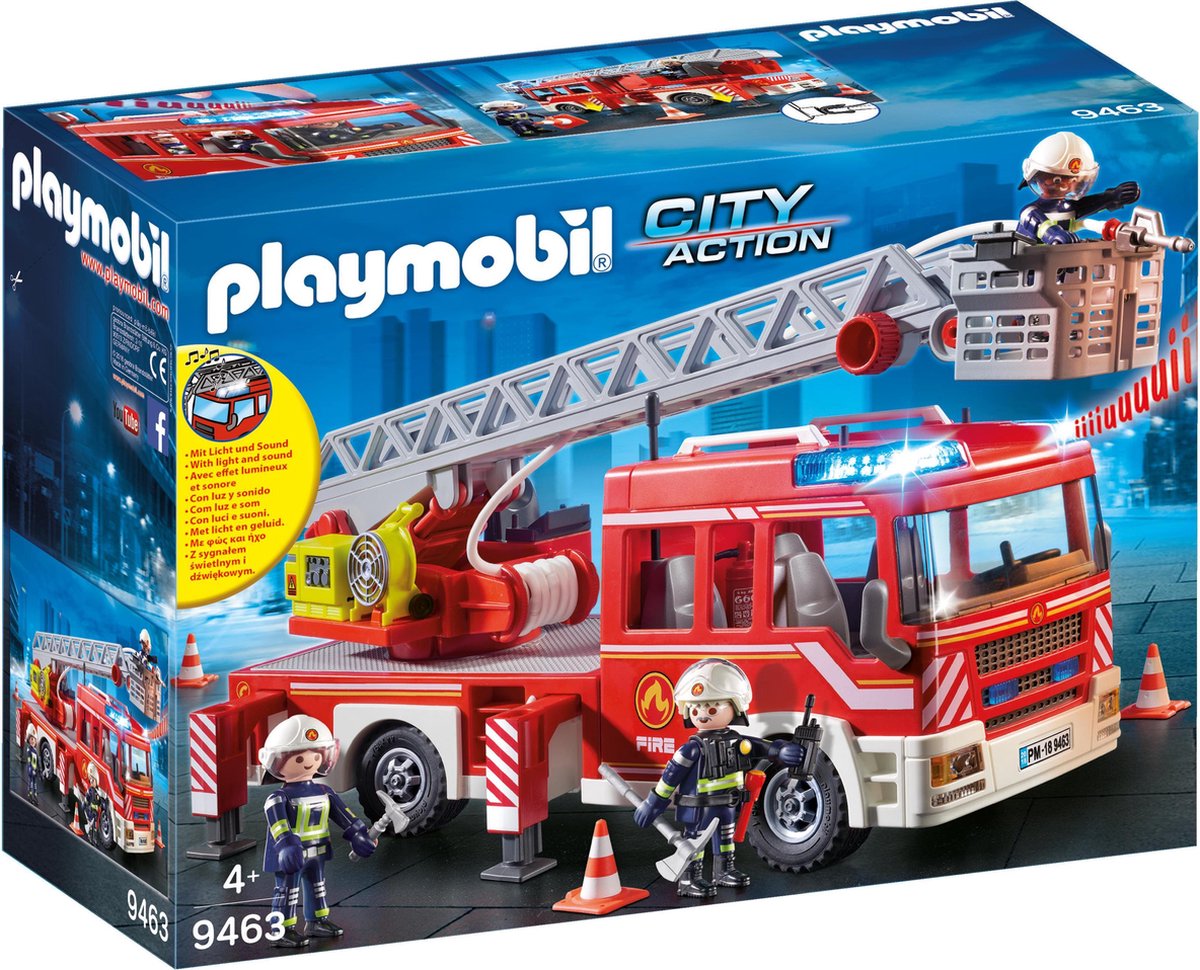 PLAYMOBIL 94737 brandweer ladderwagen