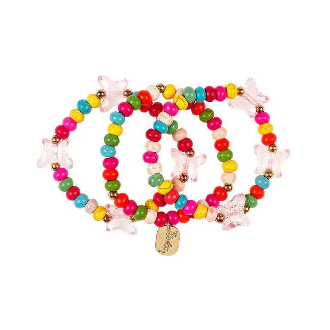 SOUZA Deva armband vlinder - roze