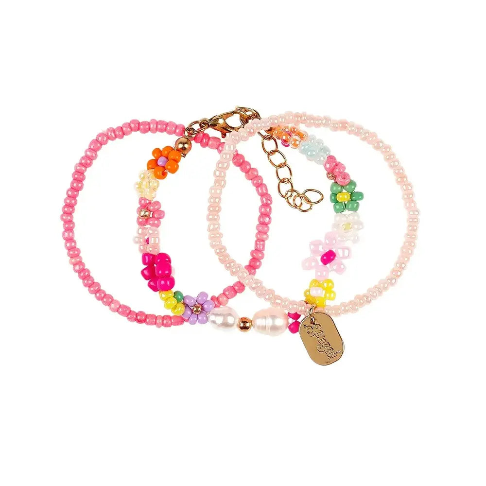 SOUZA Loiz armband bloem - roze