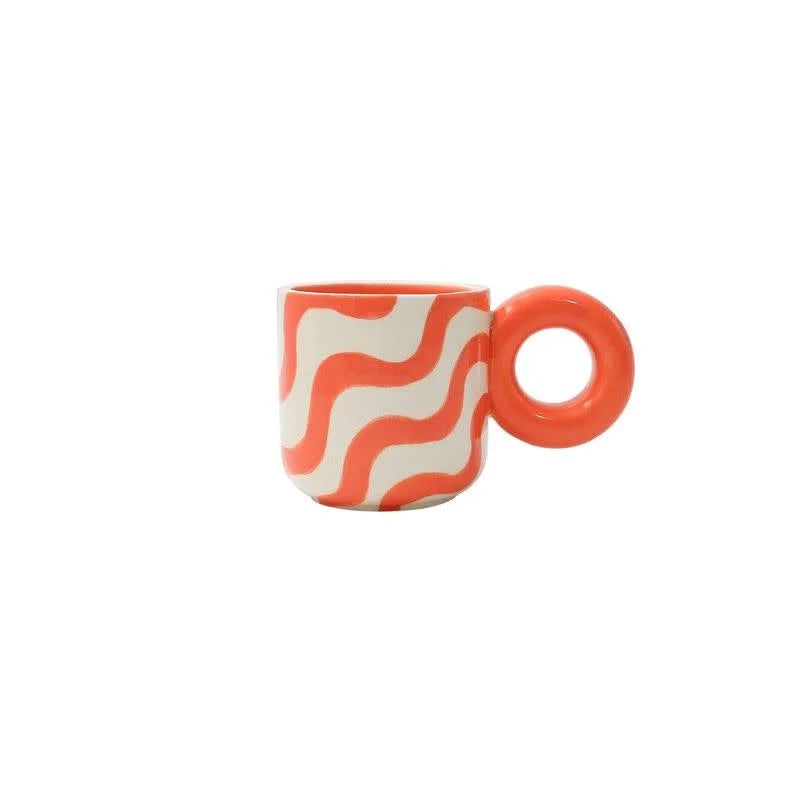 QUE RICO Bautista mug - happy waves