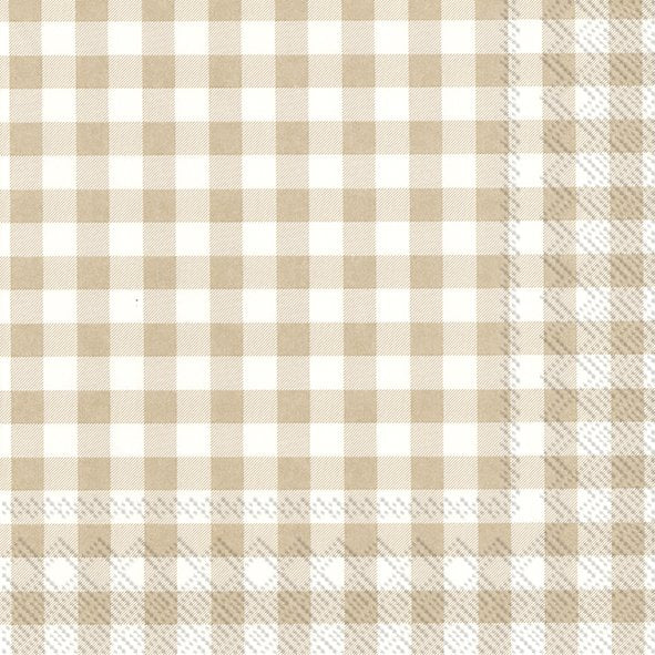 IHR Lunchservet 33x33cm - creme/wit 808160