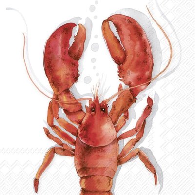 IHR Lunchservet 33x33cm - Kreeft 994415