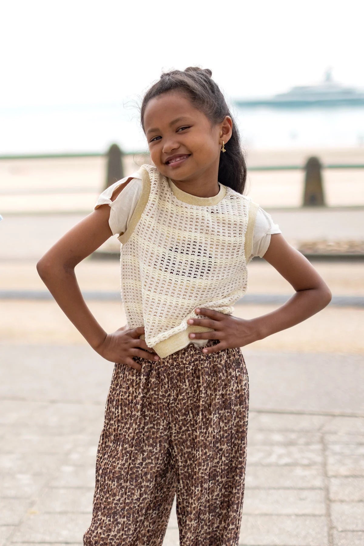 FLO G Top crochet ELORA - butter yellow- 104