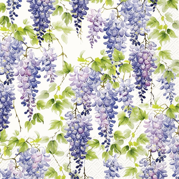 IHR Lunchservet 33x33cm - Purple Wisteria        1067060