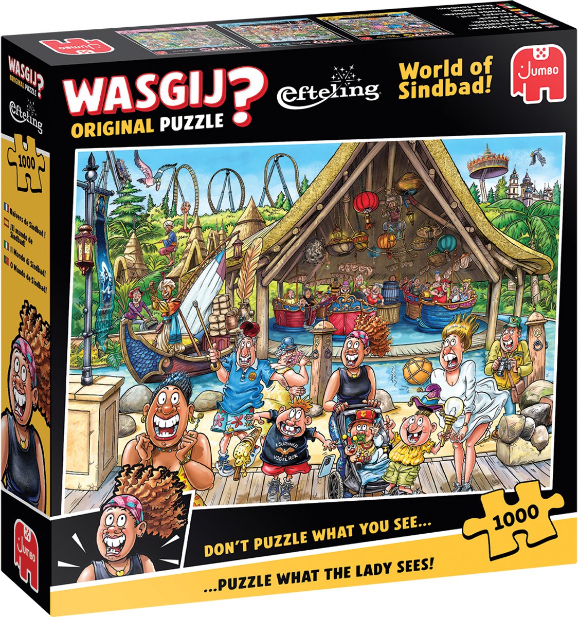 JUMBO puzzel 1000st.- Wasgij Efteling world of Sinbad