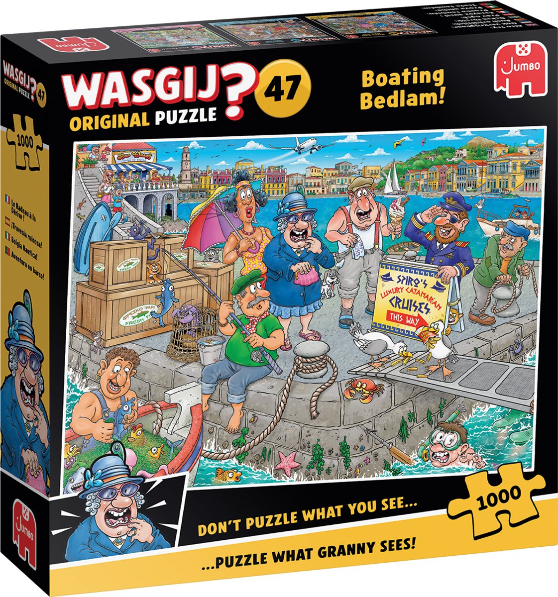 JUMBO puzzel 1000st.- Wasgij boating bedlam