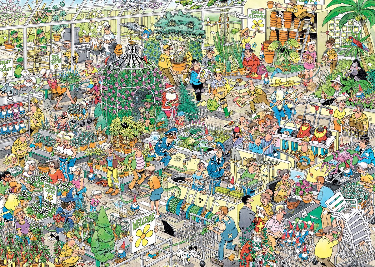 JUMBO Puzzel 1000st.- JvH the garden centre
