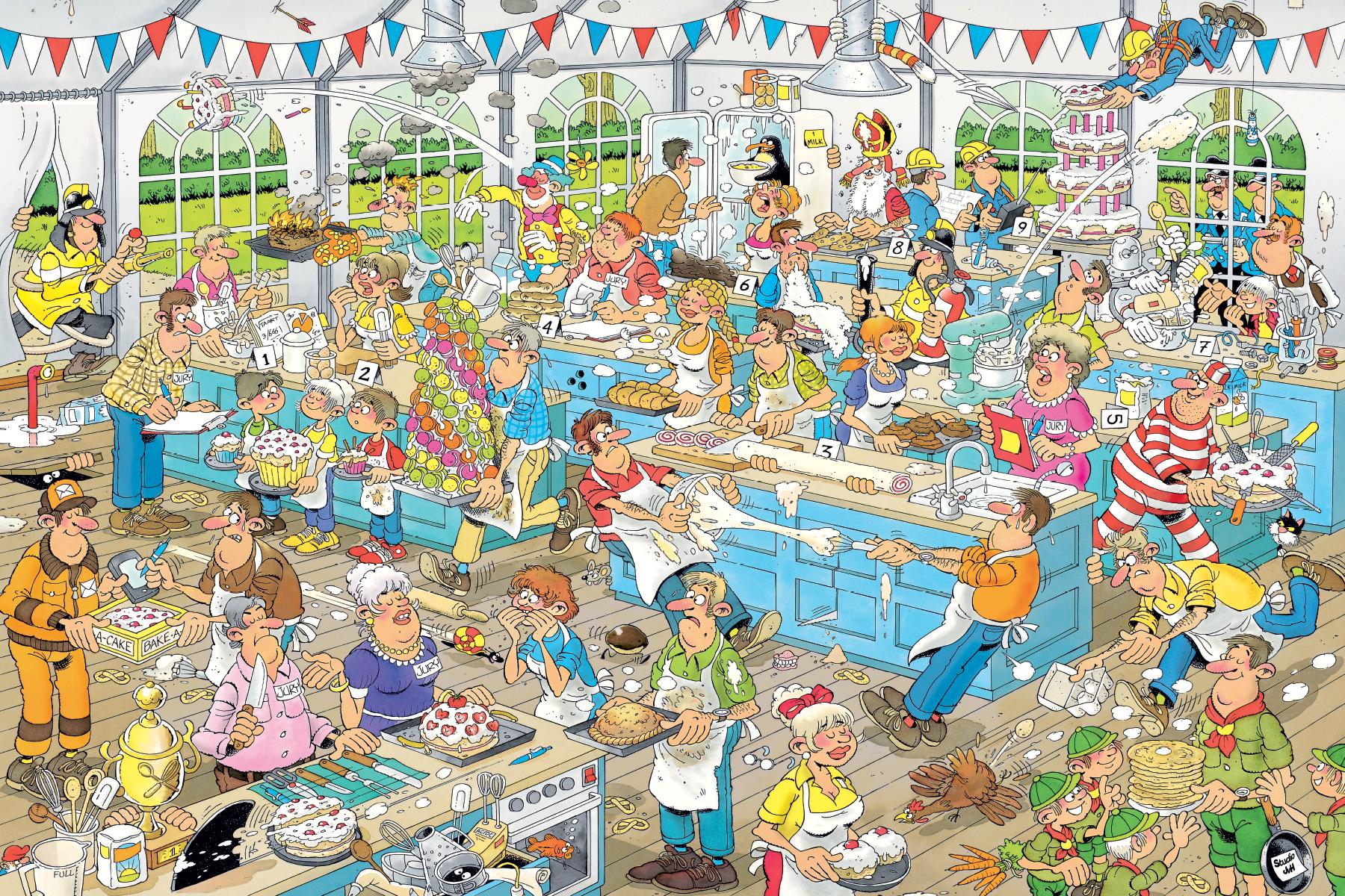 JUMBO Puzzel 1500st.- JvH clash of the bakers