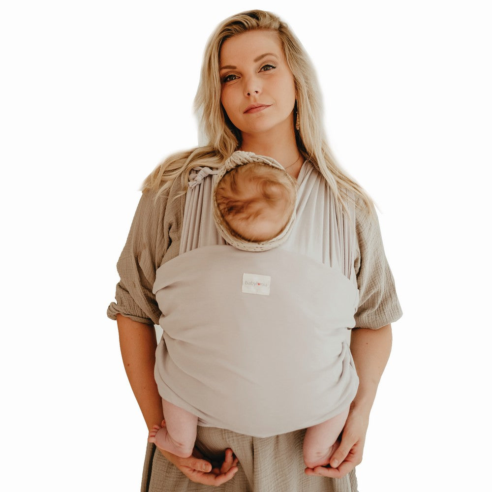BABYLONIA Tricot easy draagzak - warm sand - one size
