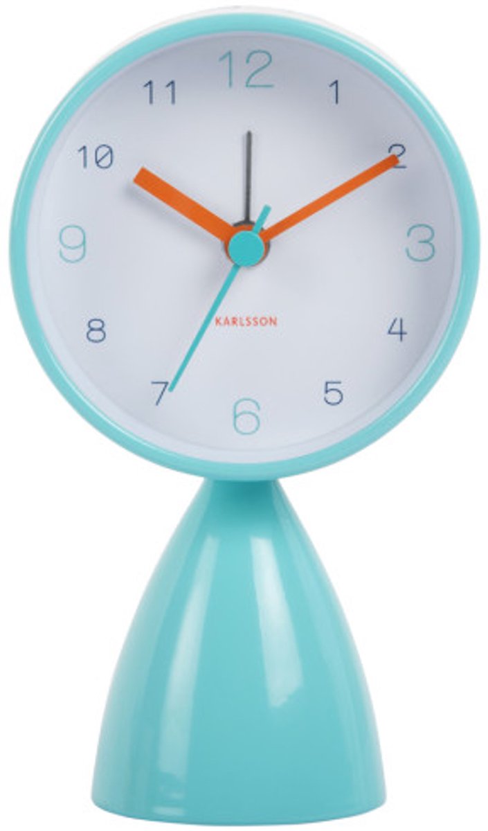 KARLSSON Modern Funky Vibes wekker - turquoise blauw