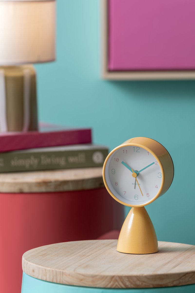 KARLSSON Modern Funky Vibes wekker - felgeel