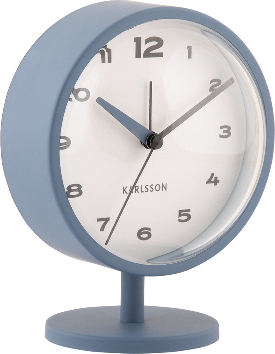 KARLSSON Brisk Dome wekker - klassiek blauw