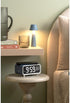 KARLSSON Chuncky LED wekker met telefoon oplader - blauw