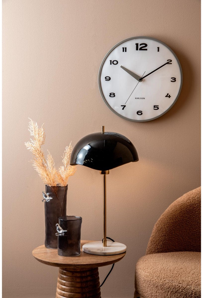 Present Time Vaas vogel op tak - donker grijs - Smal