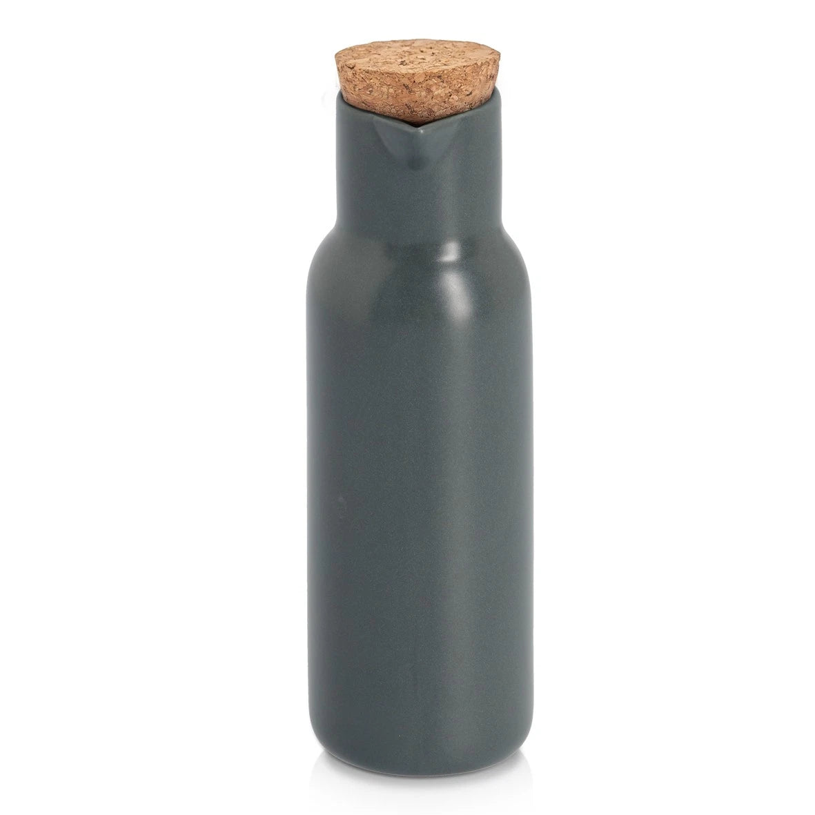 ZELLER Azijn-/oliefles 300ml - ceramic kurk - antraciet