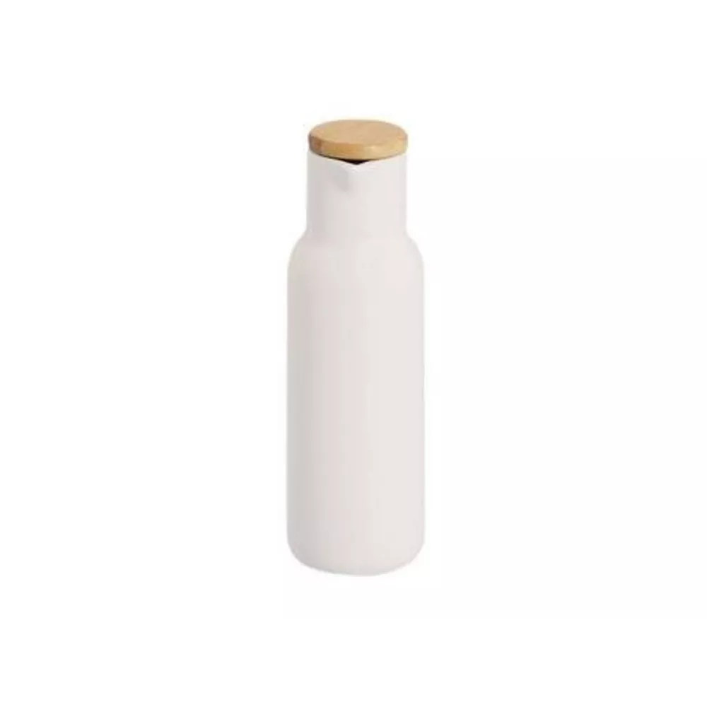 ZELLER Azijn-/oliefles 300ml - ceramic kurk - wit