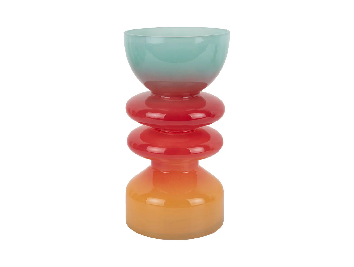 Present Time Summer Vibes vaas glas - multi color - Large