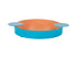 Present Time Double Funky dienblad - perzik oranje/ aqua blauw - Medium