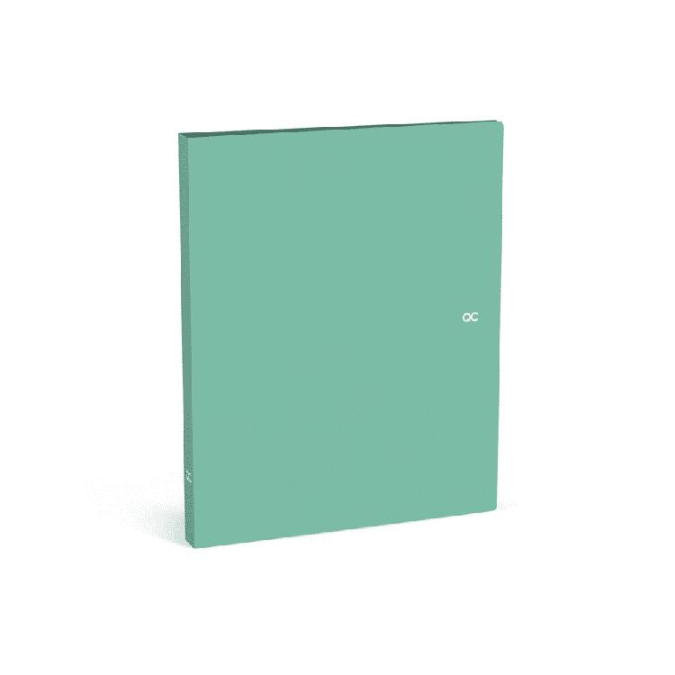 QC COLOUR Ringmap A4 mini polyprop 2R - Spearmint