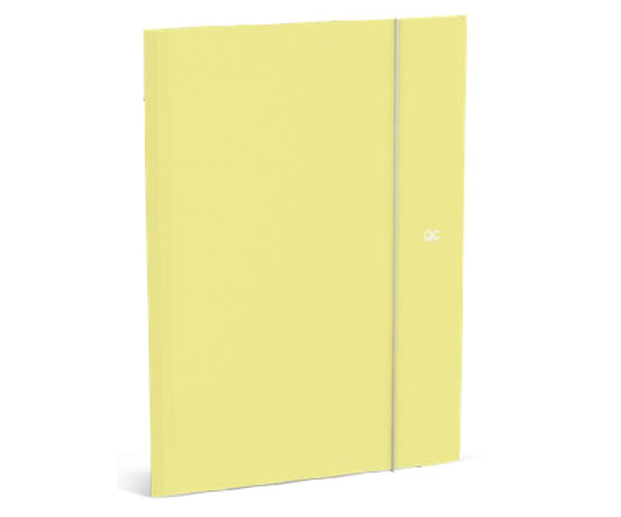 QC COLOUR Elastomap folio A4 - Mellow Yellow