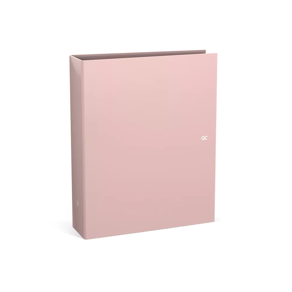 QC COLOUR Brede ringmap 8 cm - Blush Pink