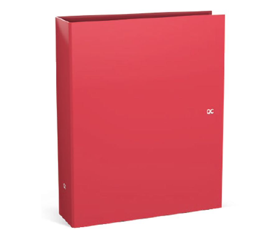 QC COLOUR Brede ringmap 8cm - Raspberry red