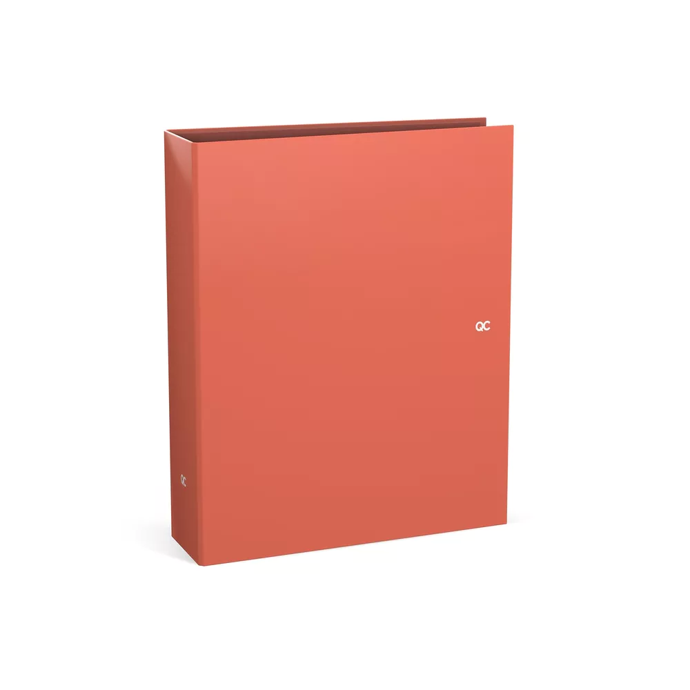 QC COLOUR Brede ringmap 8cm - Mandarin orange