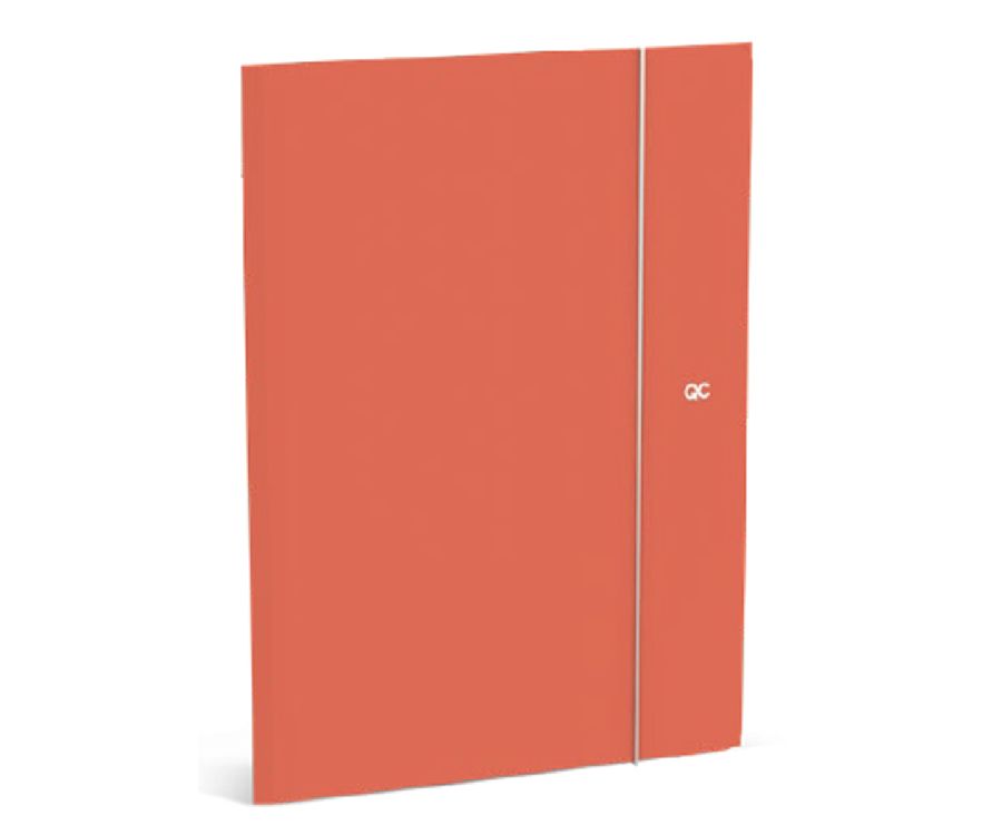 QC COLOUR Elastomap folio A4 - Mandarin orange