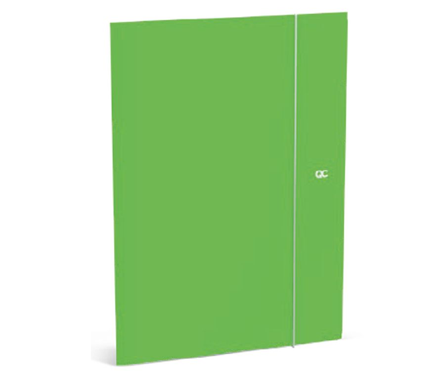 QC PASTEL NEON Elastomap folio - Neon green