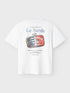 NAME IT B T-shirt FOND - bright white - 134/140