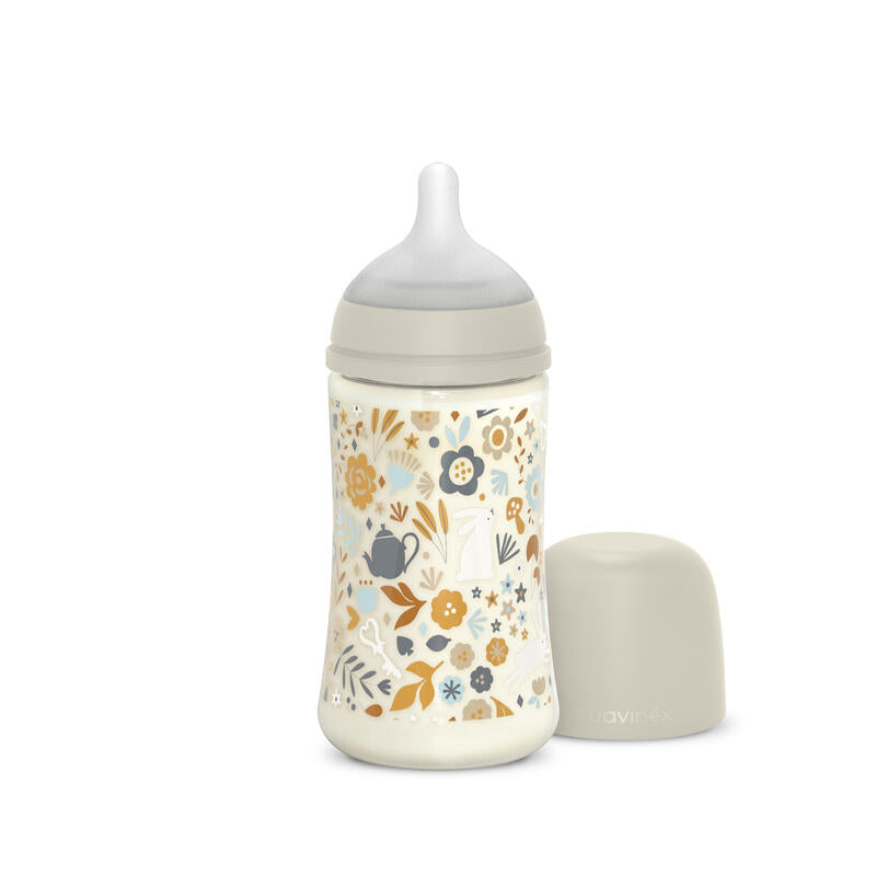 SUAVINEX Wonderland fles 270ml -fopspeen sxpro M - beige