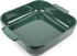 PEUGEOT APPOLIA vierkante keramische ovenschaal 36cm - Bosgroen