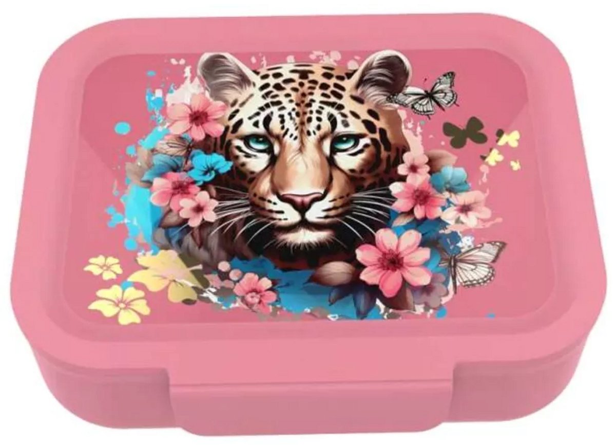 LUNCH BUDDIES Brooddoos - Leopard flowers & butterflies