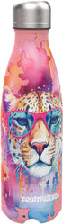 LUNCH BUDDIES Animals - waterfles RVS - Luipaard