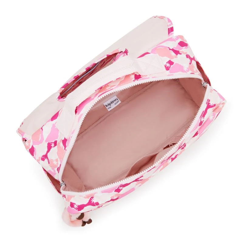 KIPLING Codie M schooltas - pink palm