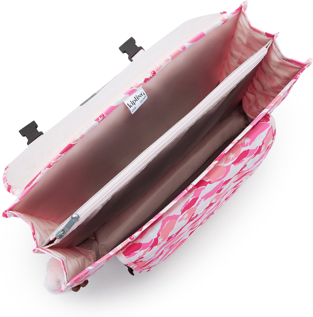 KIPLING Preppy schooltas - pink palm