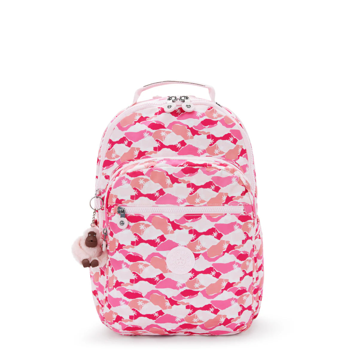 KIPLING Seoul Lap rugzak - pink palm