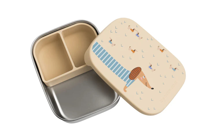 COTTON CLOUD Teckel - Lunchbox rvs met aparte compartimenten