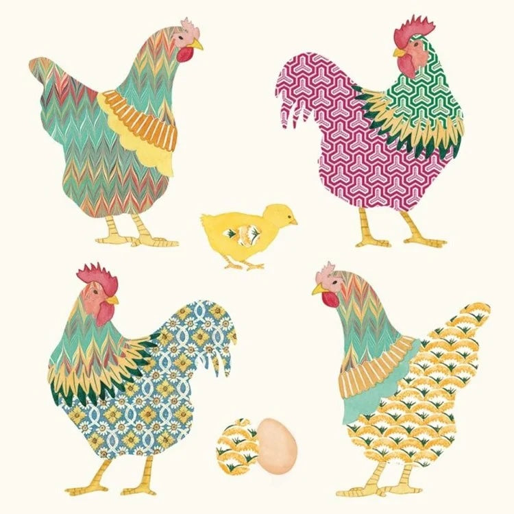 PPD Servetten - 25x25cm- Galli & galline