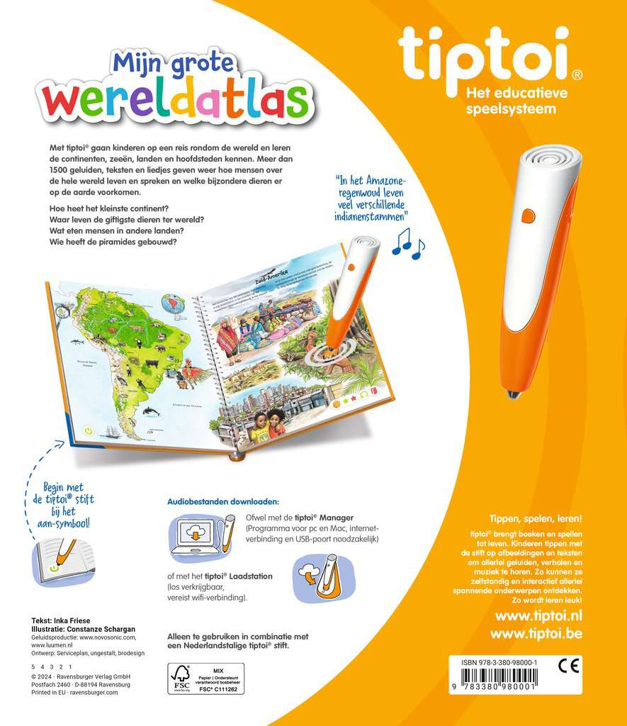 TIPTOI - De wereldatlas