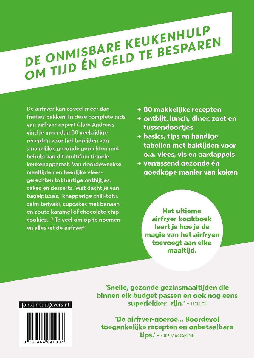 Het ulieme airfryer kookboek - Clare Andrews