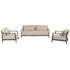 CAPRESI Lounge set 3-zits bank met2 fauteuils - terre